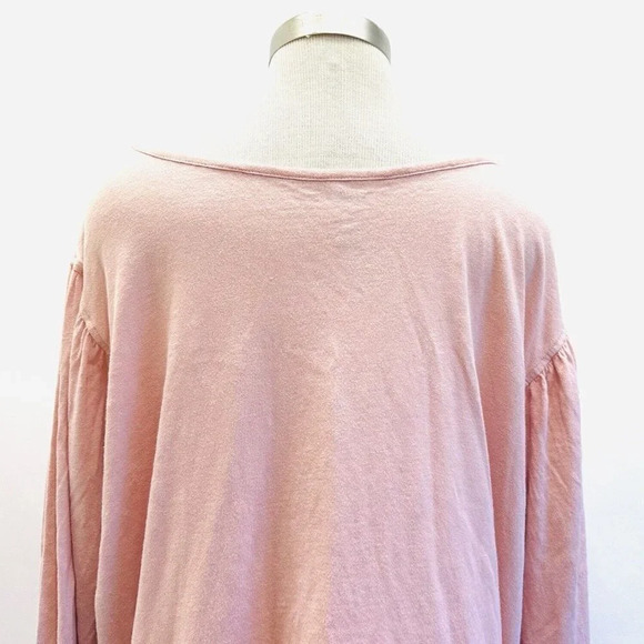 NWT SONOMA Women Short Sleeve Pull Over Boat Neck Cotton Pink Shirt Plus Size 4X - Picture 6 of 11